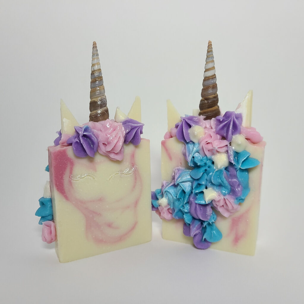 Unicorn Soap front and back